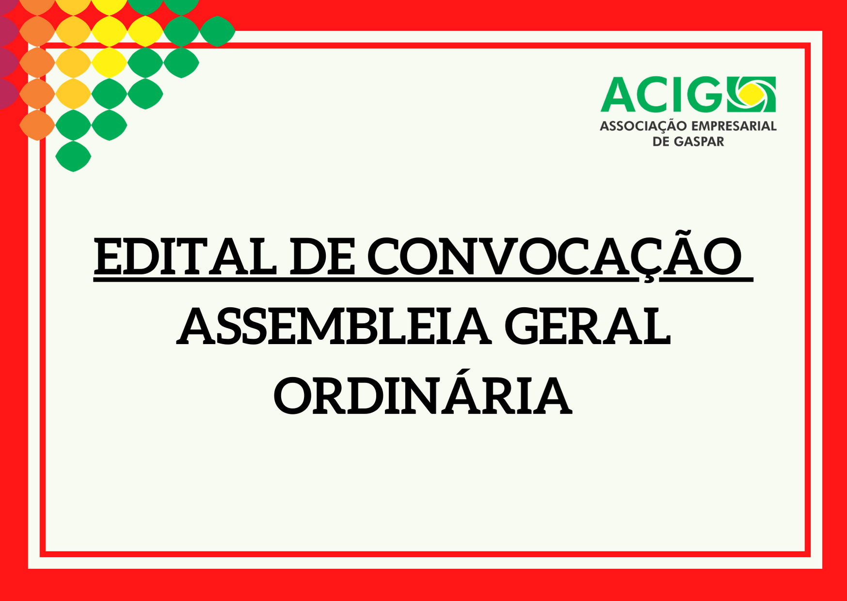 Convocação para Assembleia Geral Ordinária