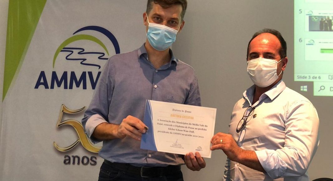 Associação Empresarial de Gaspar parabeniza novo presidente da AMMVI